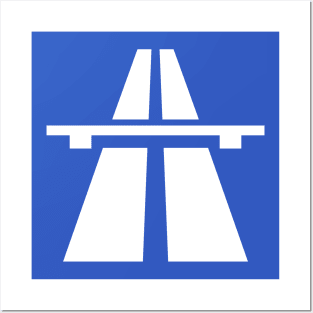 Autobahn Symbol Posters and Art